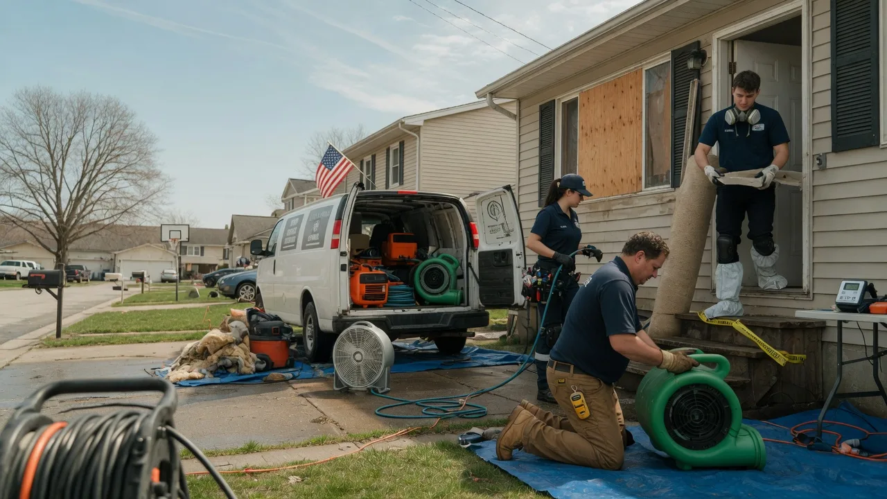 Water Damage Restoration in Plevna, KS near me